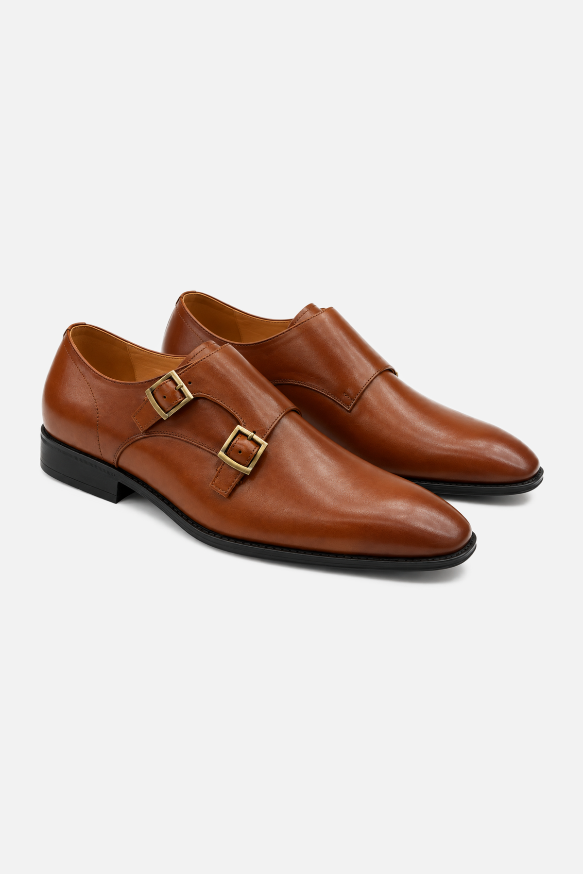 Romano II Plain-Toe Double Monk