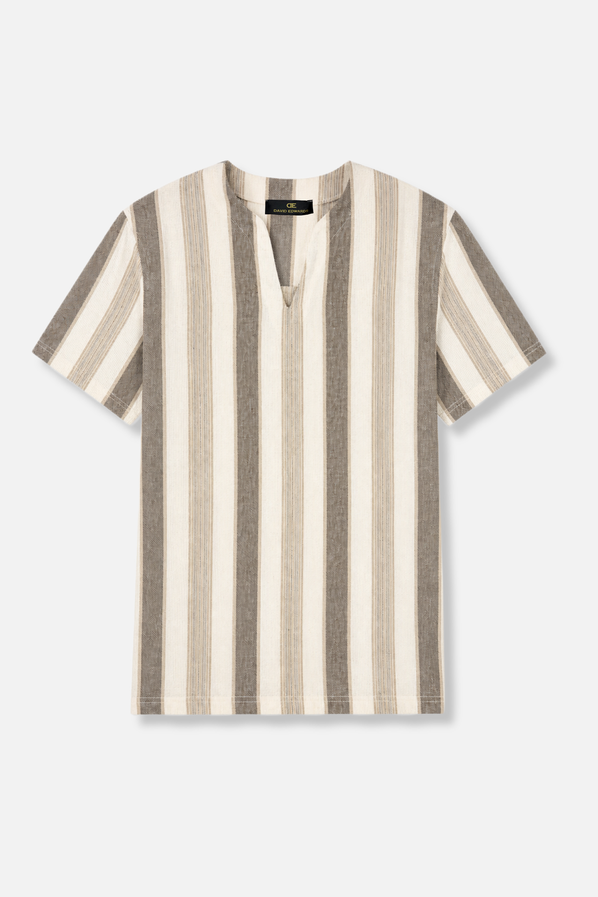 D'Antoni Slit Collar T-Shirt