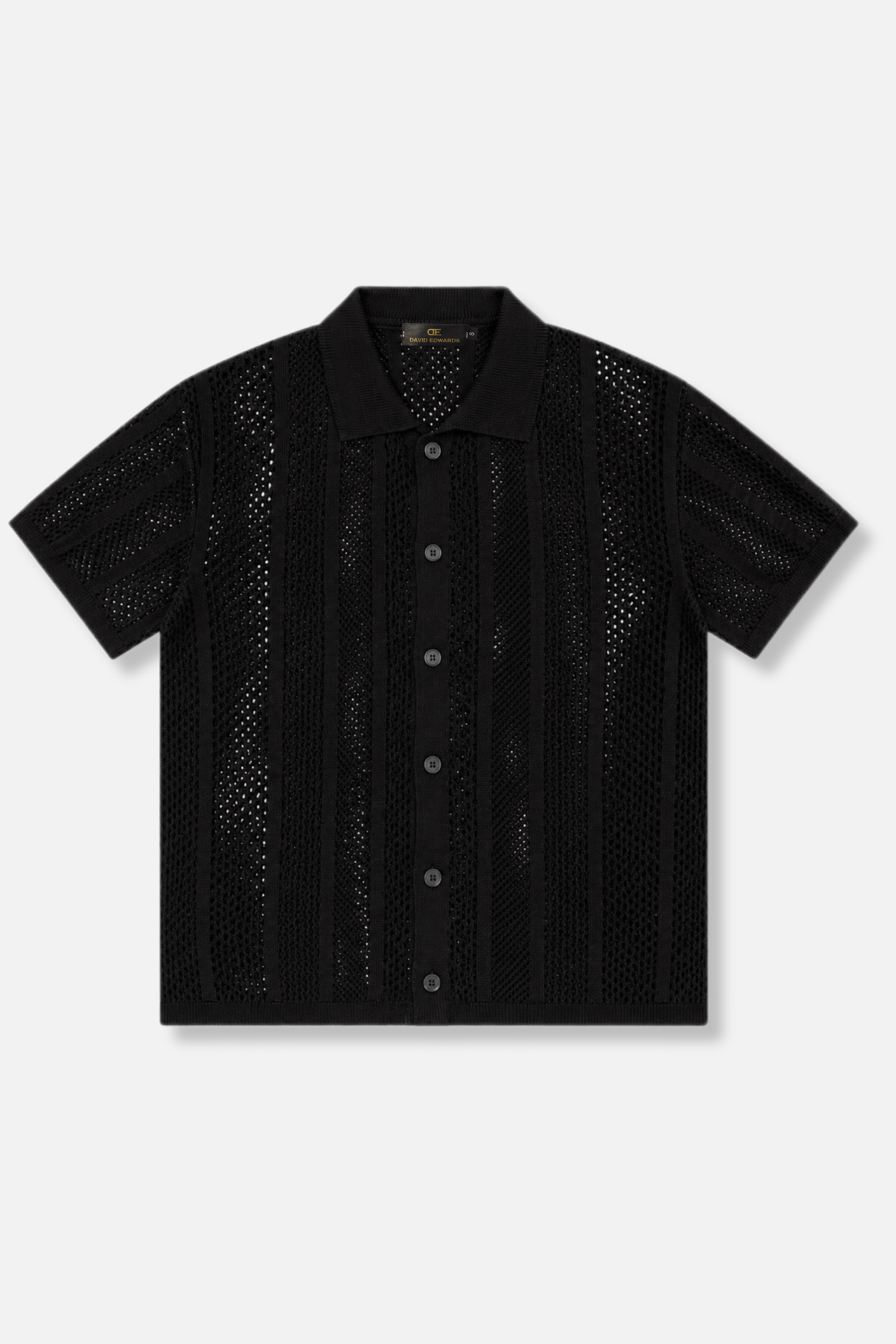 Darius Crochet Polo Cardigan