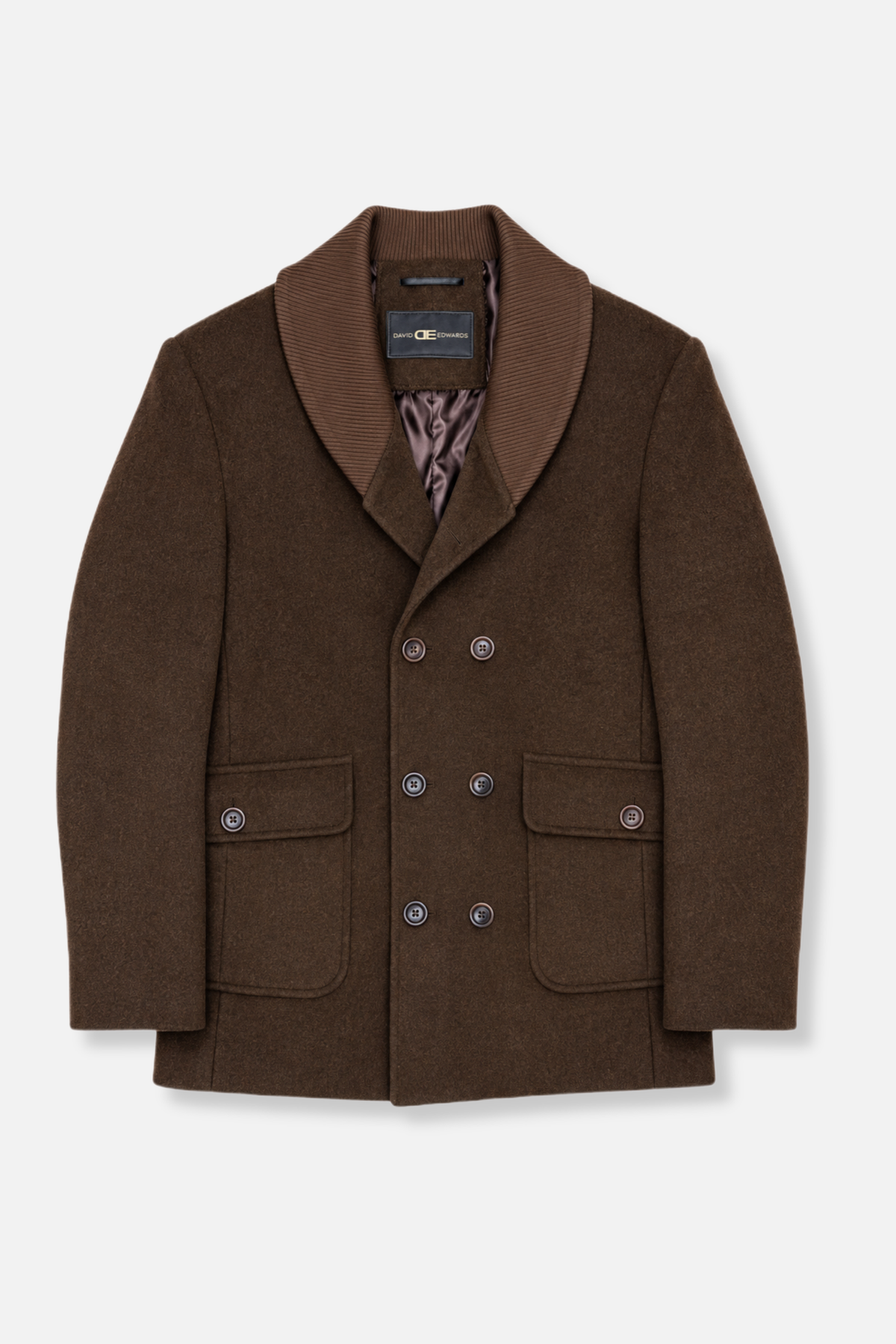 Donato Insulated Wool Blend Shawl Coat