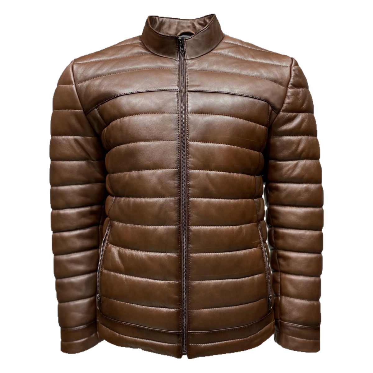 Darren Leather Puffer Jacket