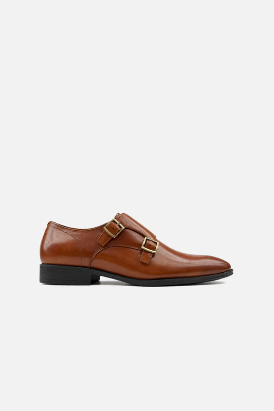 Romano II Plain-Toe Double Monk