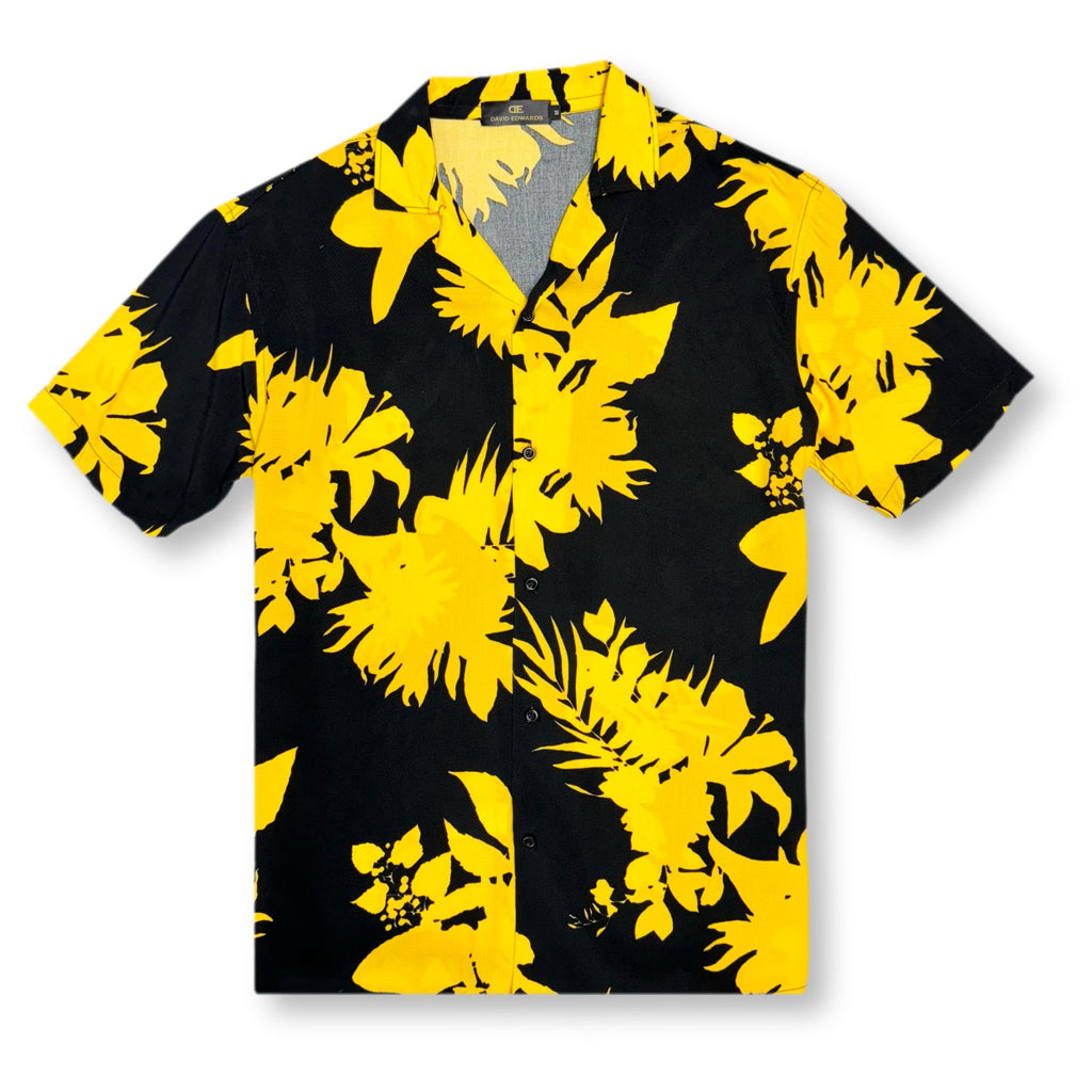 Dobby Tropical Resort Revere Collar Shirt