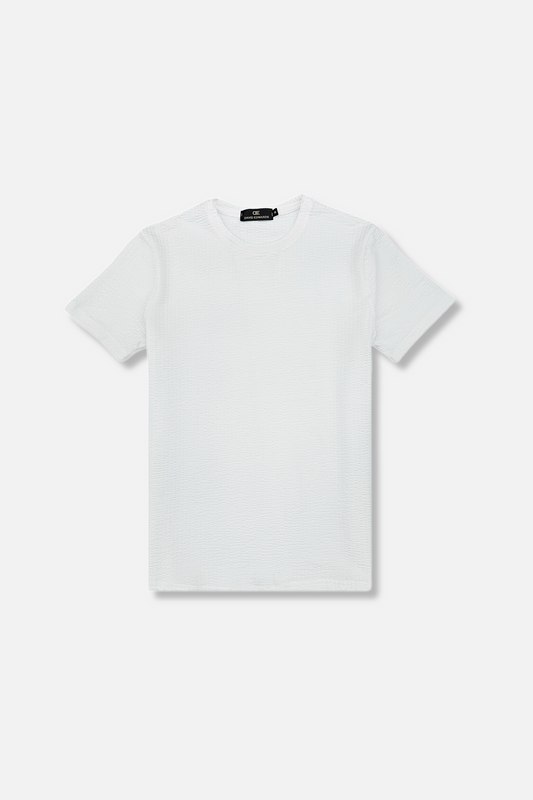 Demper Crewneck Seersucker T-Shirt