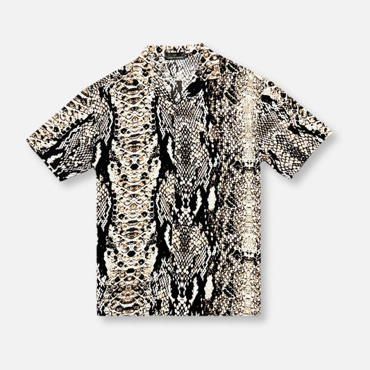 Python Tropical Resort Revere Collar Shirt