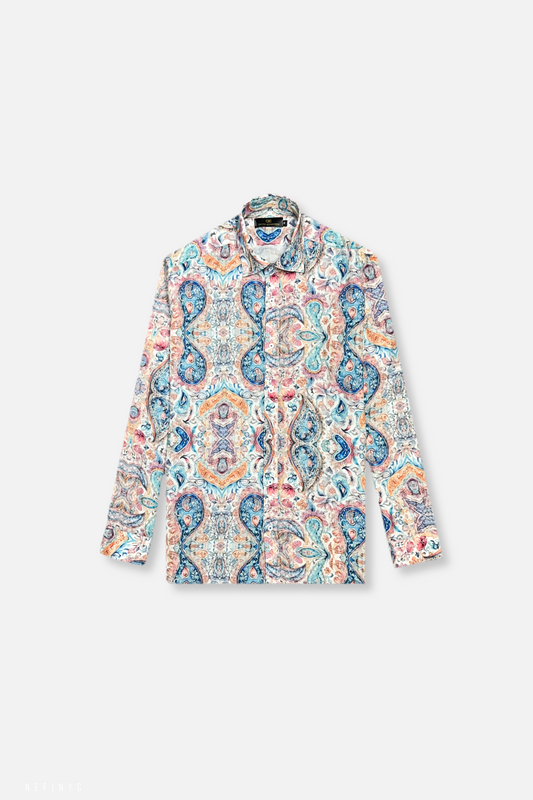 Dahler Roll Tab Linen Shirt