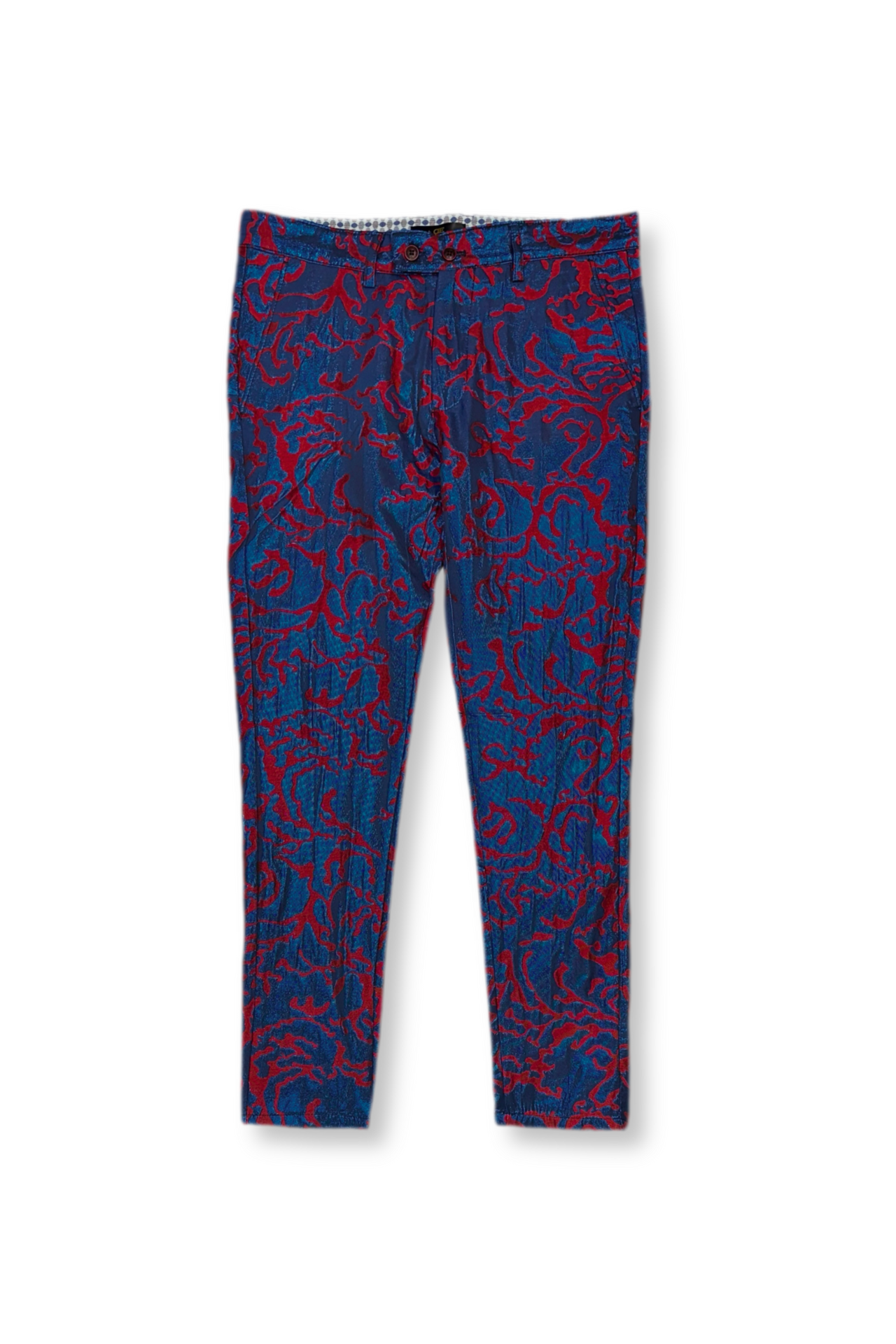 Duell Skinny Cropped Foil Pants