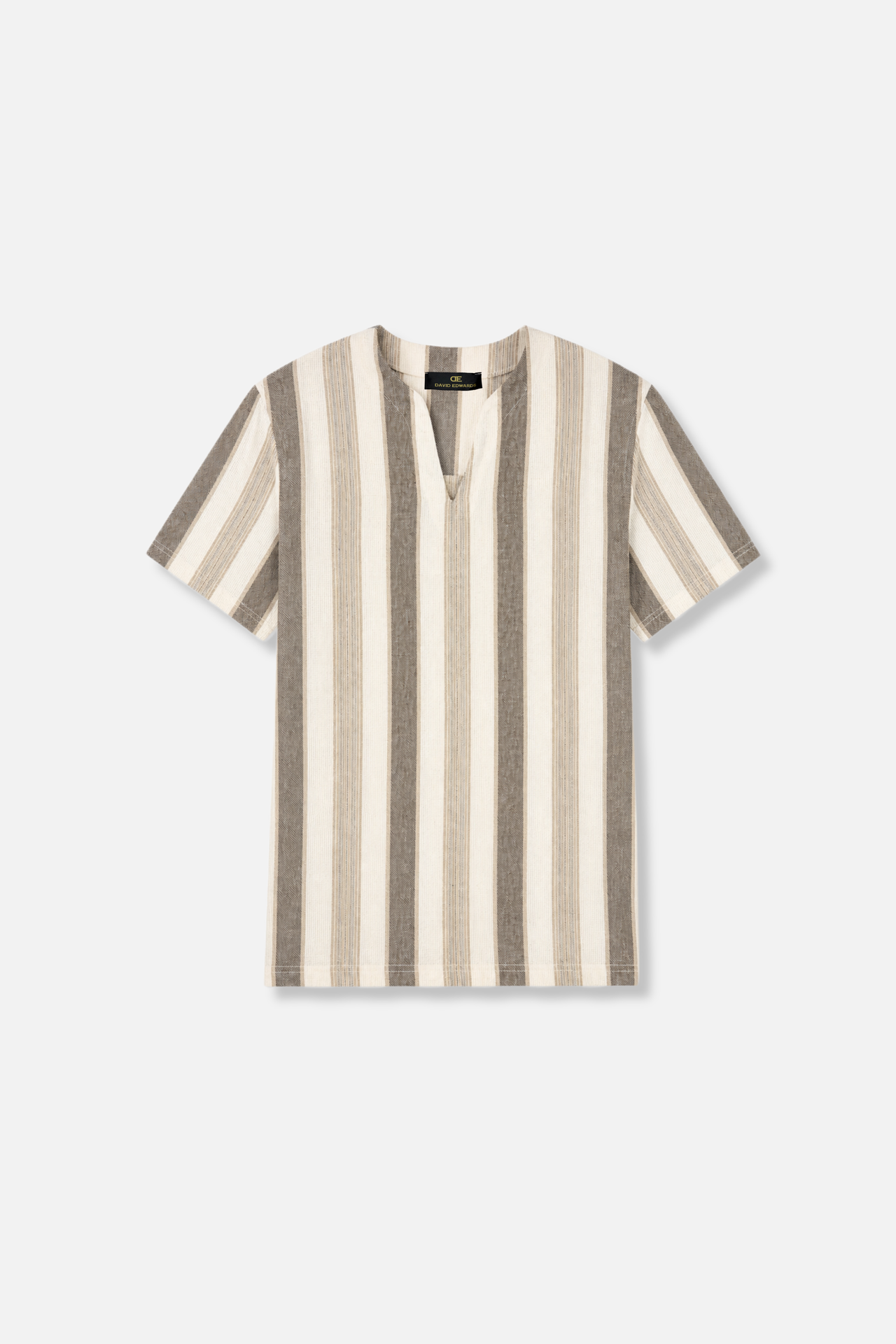 D'Antoni Slit Collar T-Shirt
