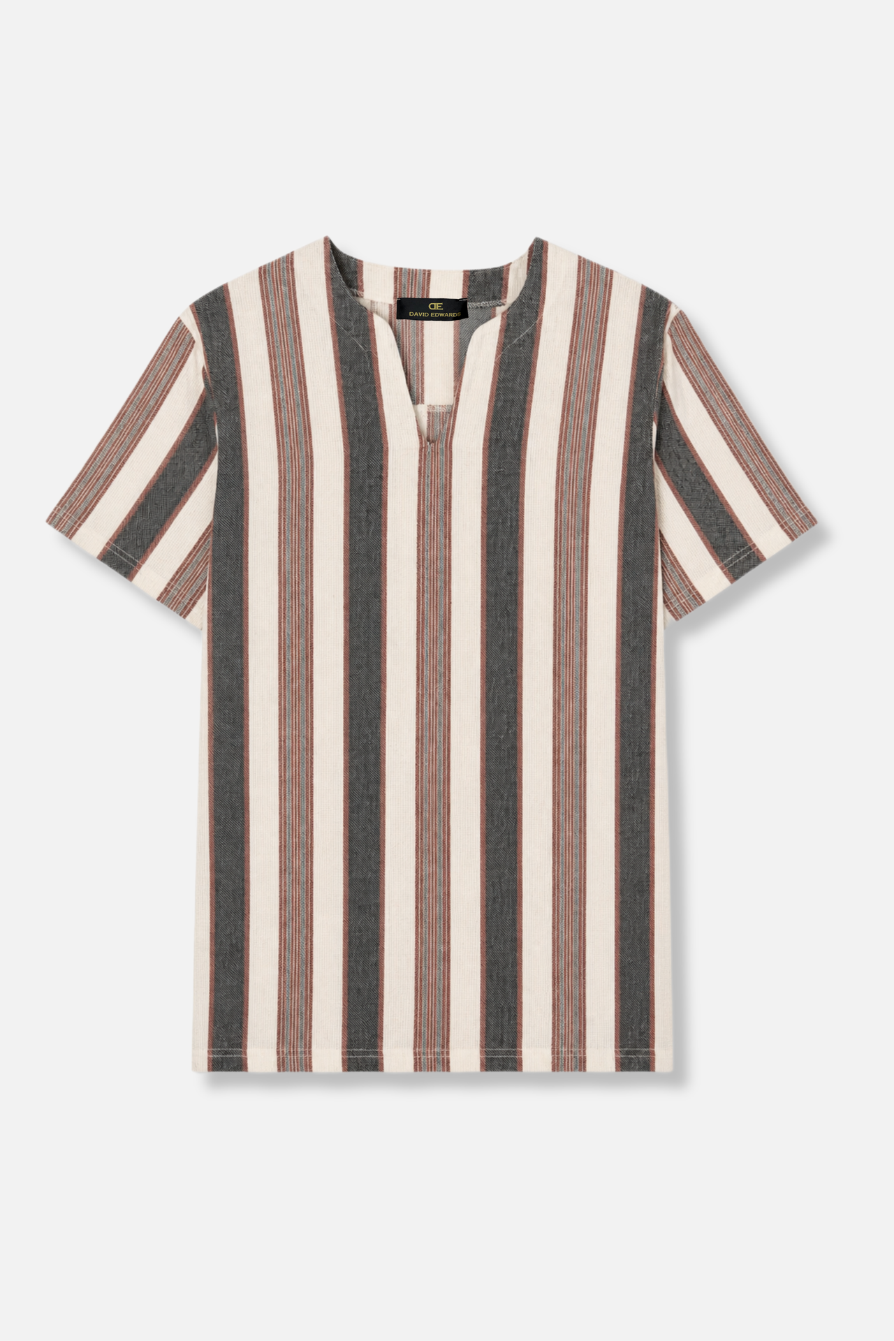 D'Antoni Slit Collar T-Shirt