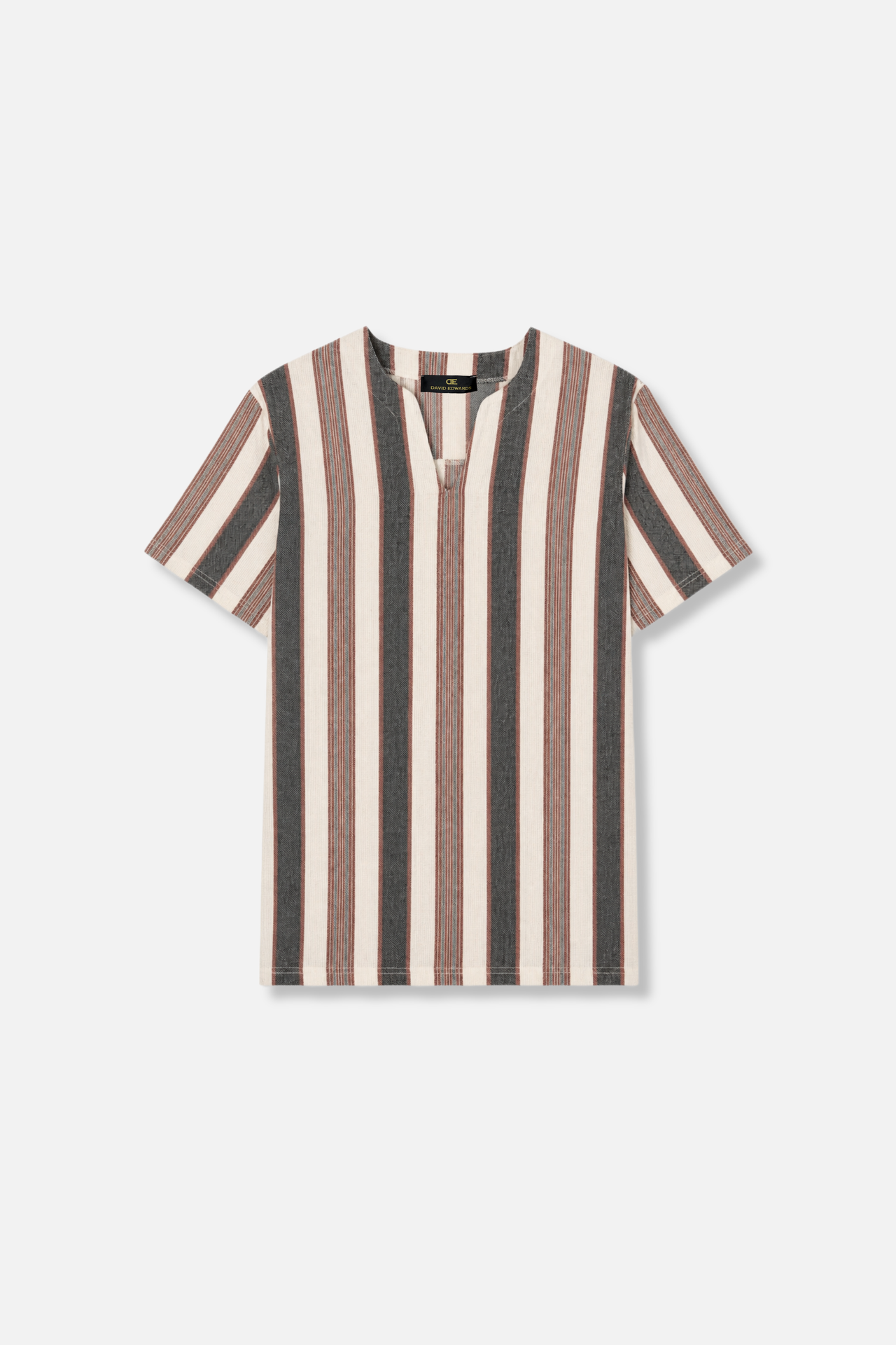 D'Antoni Slit Collar T-Shirt