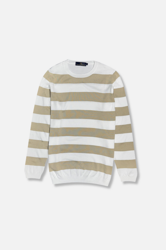 Delaney Striped Crewneck Sweater