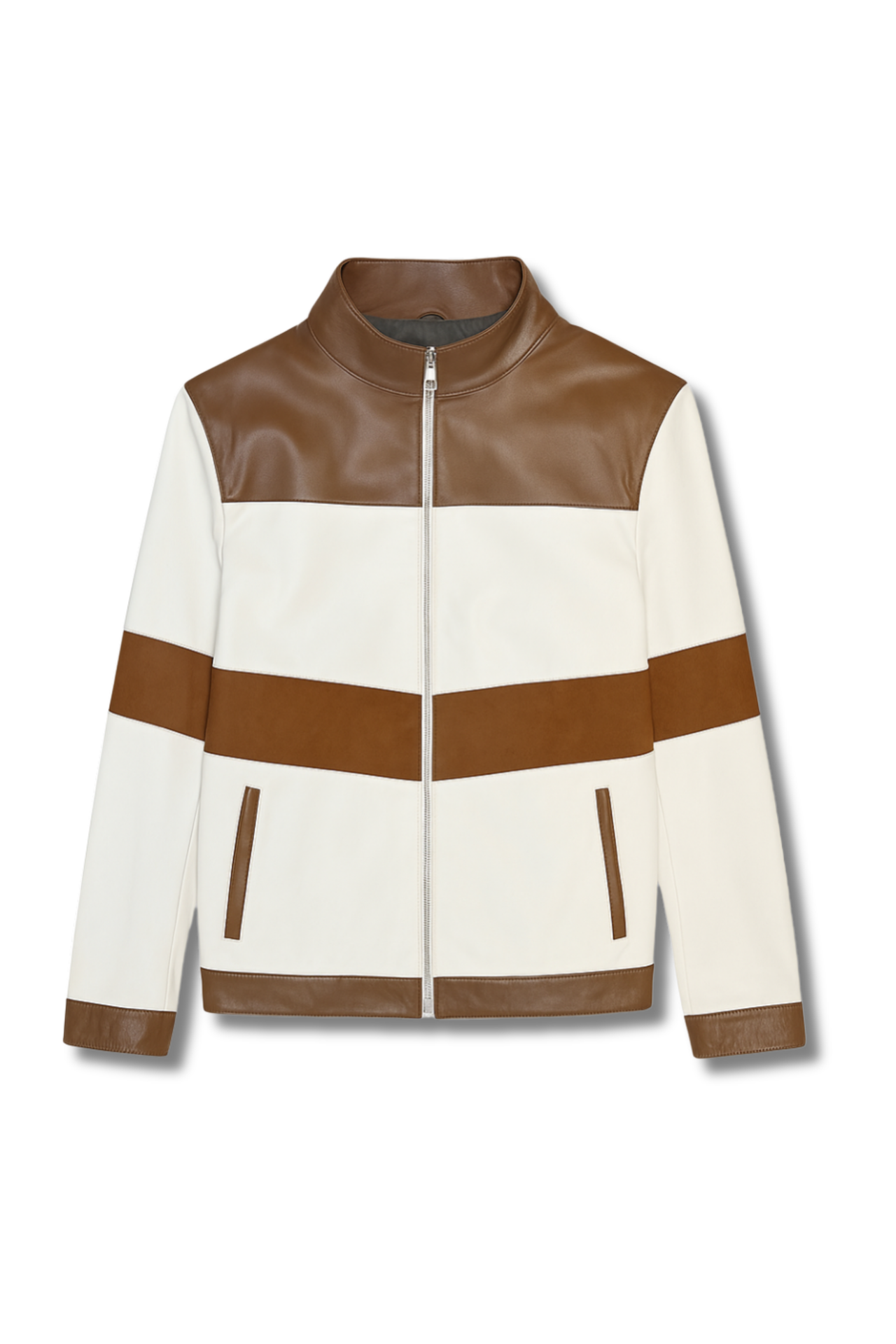 Daxton Patchwork Leather Biker Jacket