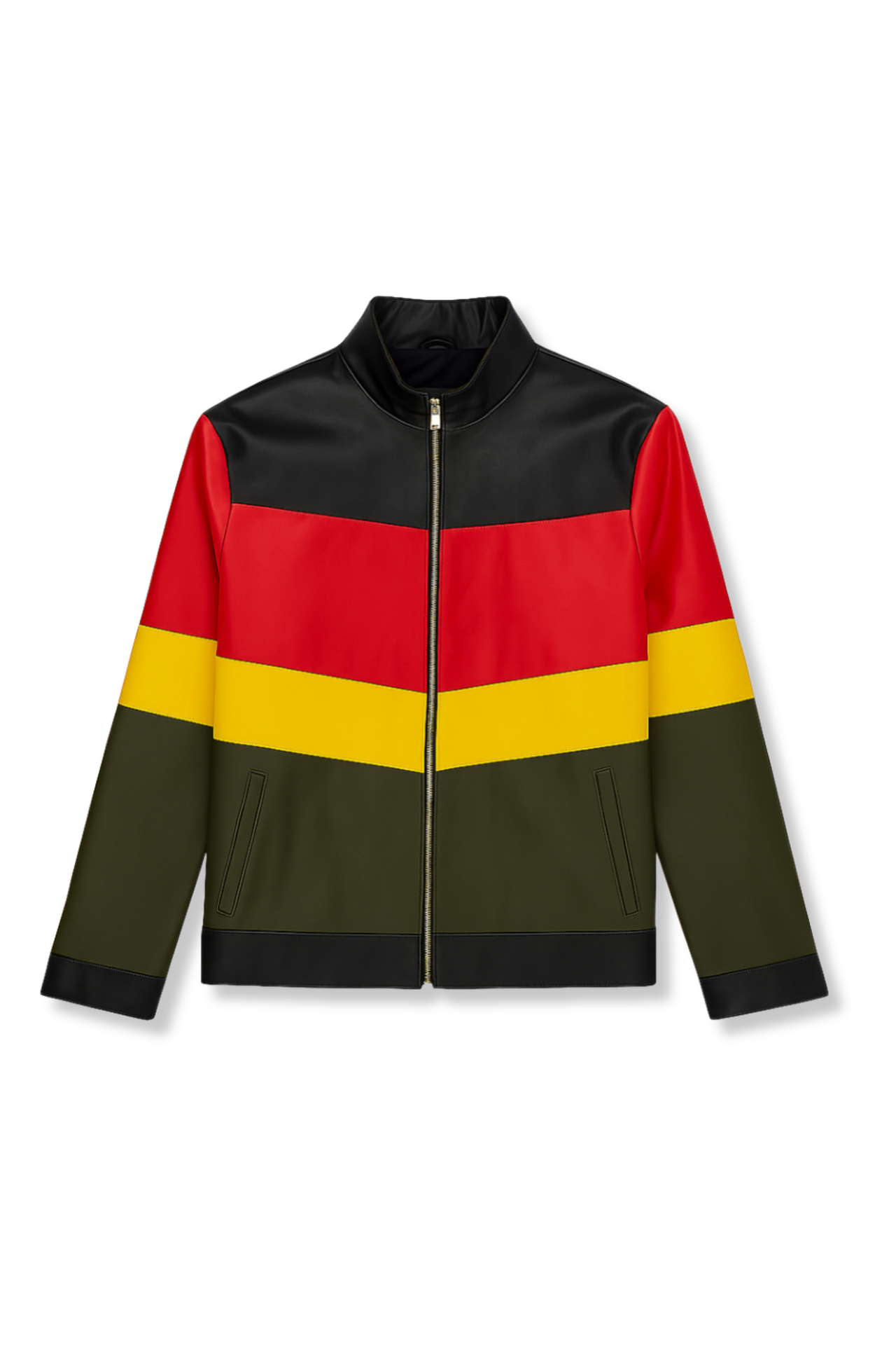 Daxton Patchwork Leather Biker Jacket
