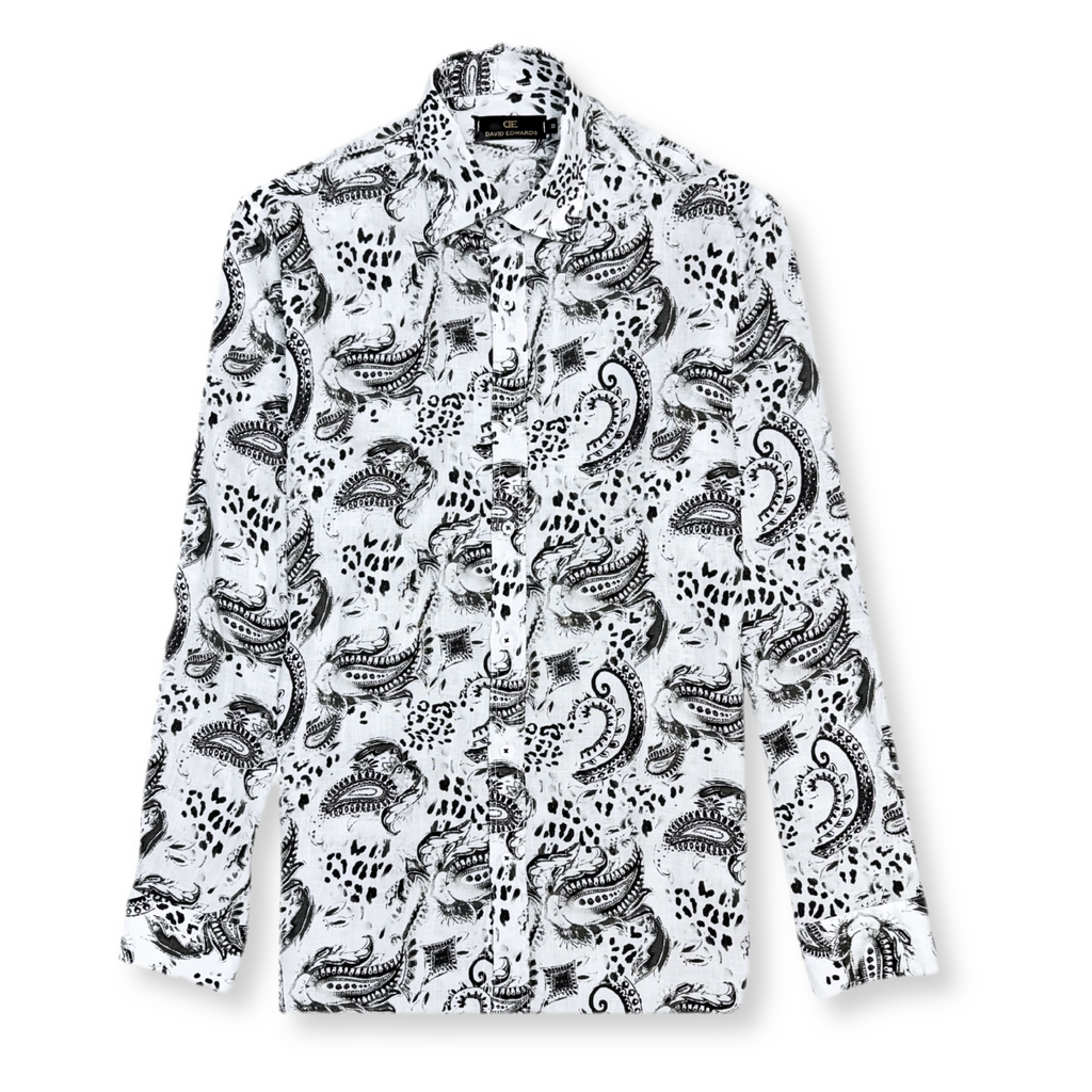 Dantin Roll Tab Linen Shirt