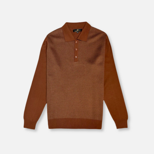 Dentino Knitted Polo Sweater