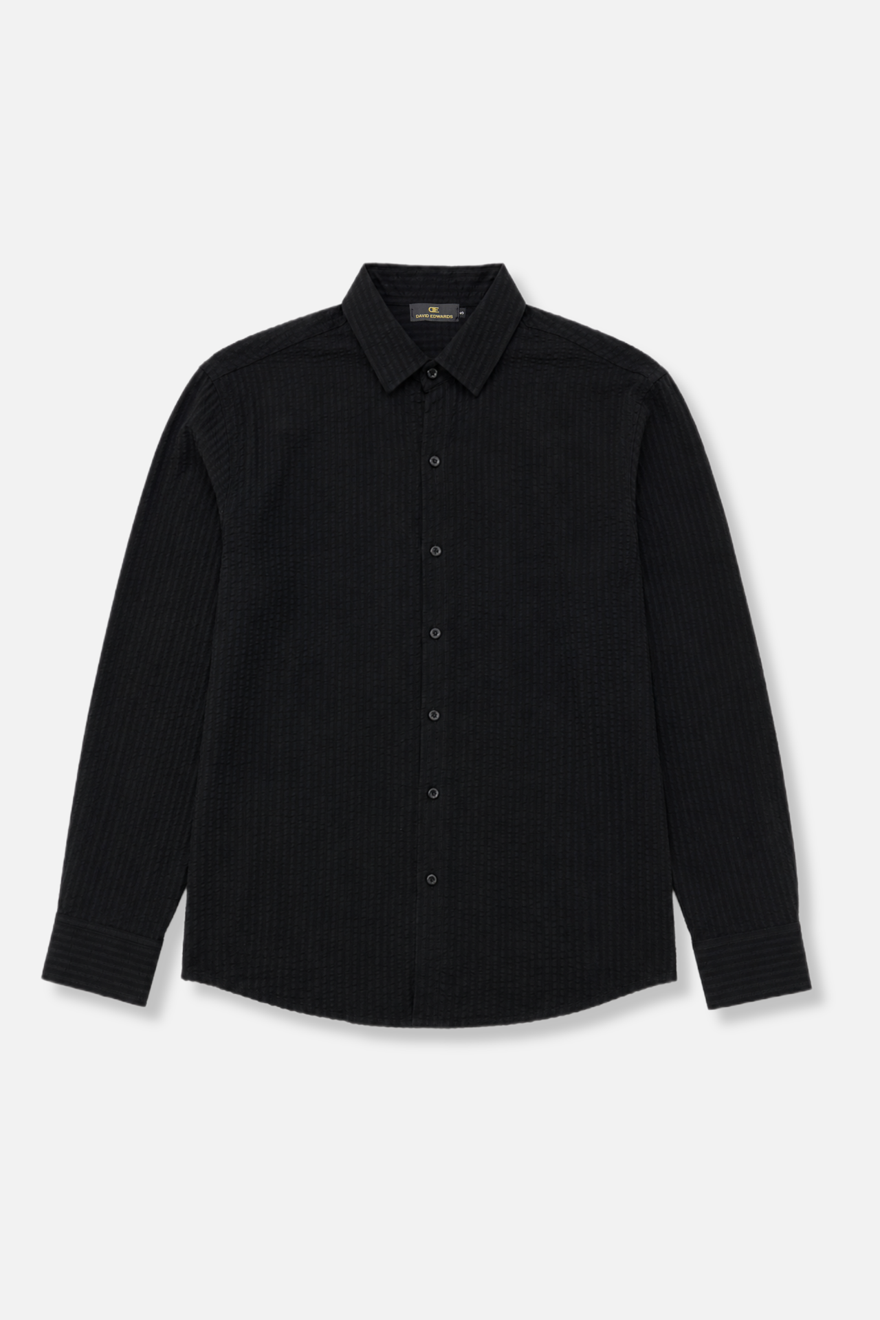 Dash Seersucker Long Sleeve Button Up