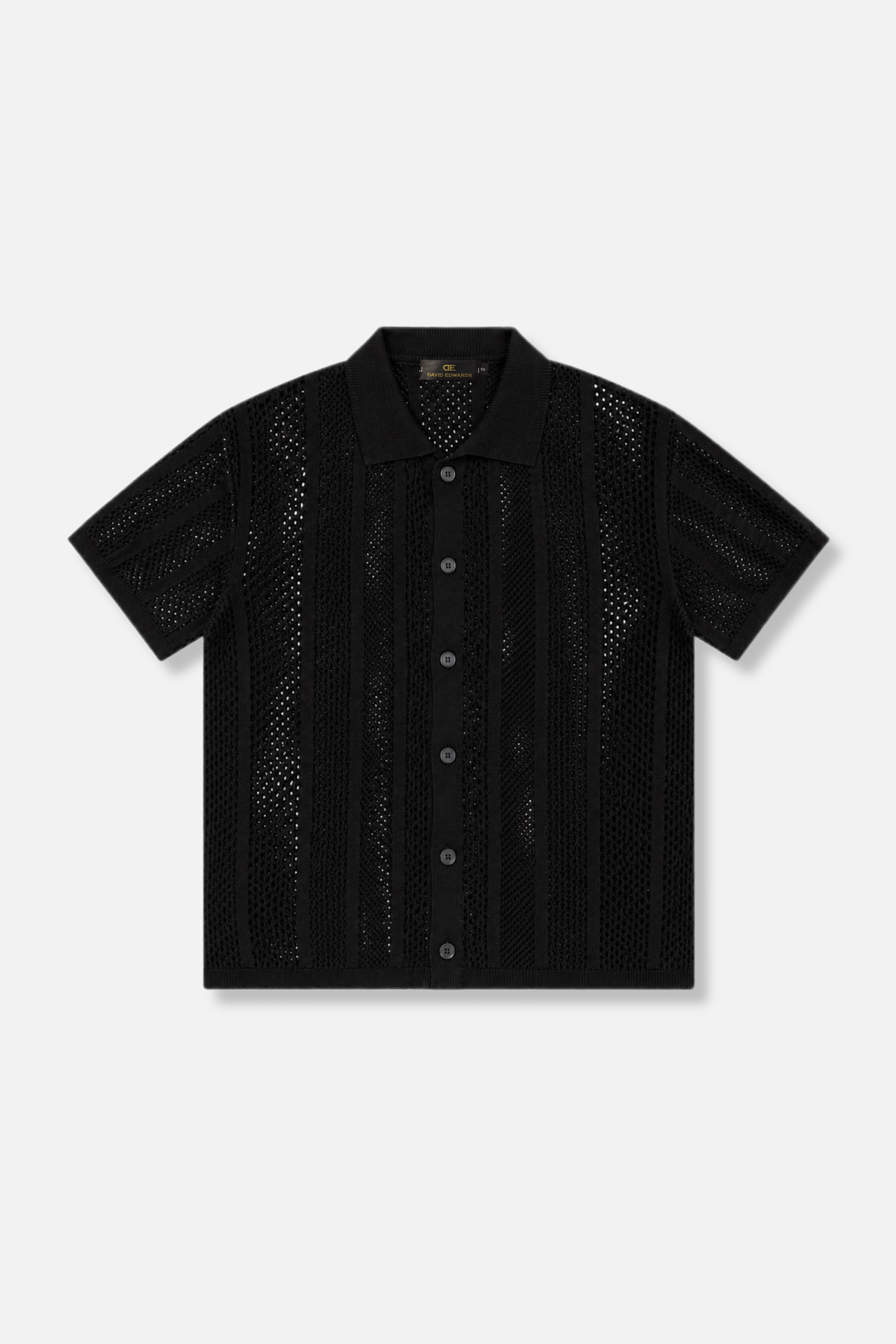 Darius Crochet Polo Cardigan