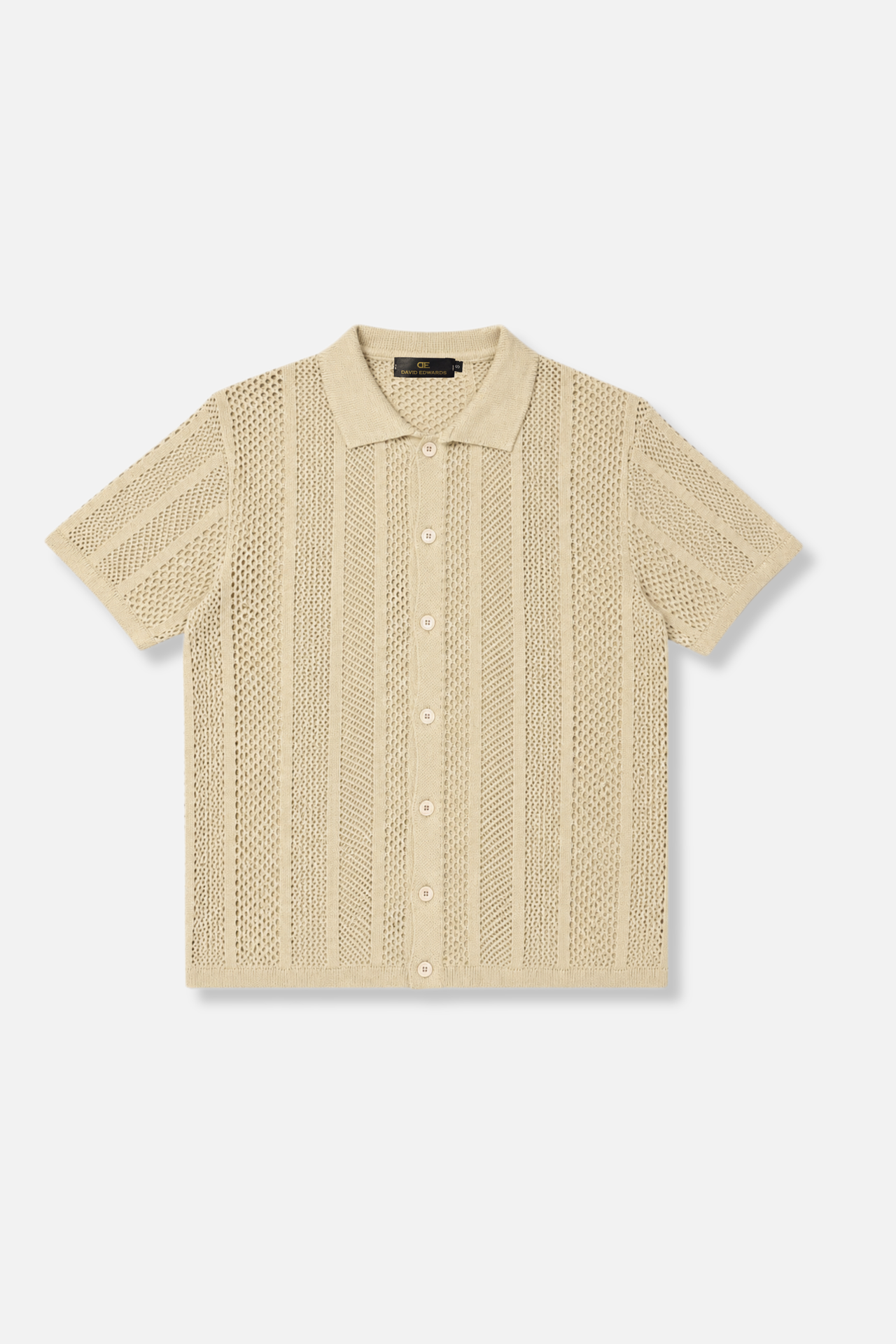Darius Crochet Polo Cardigan