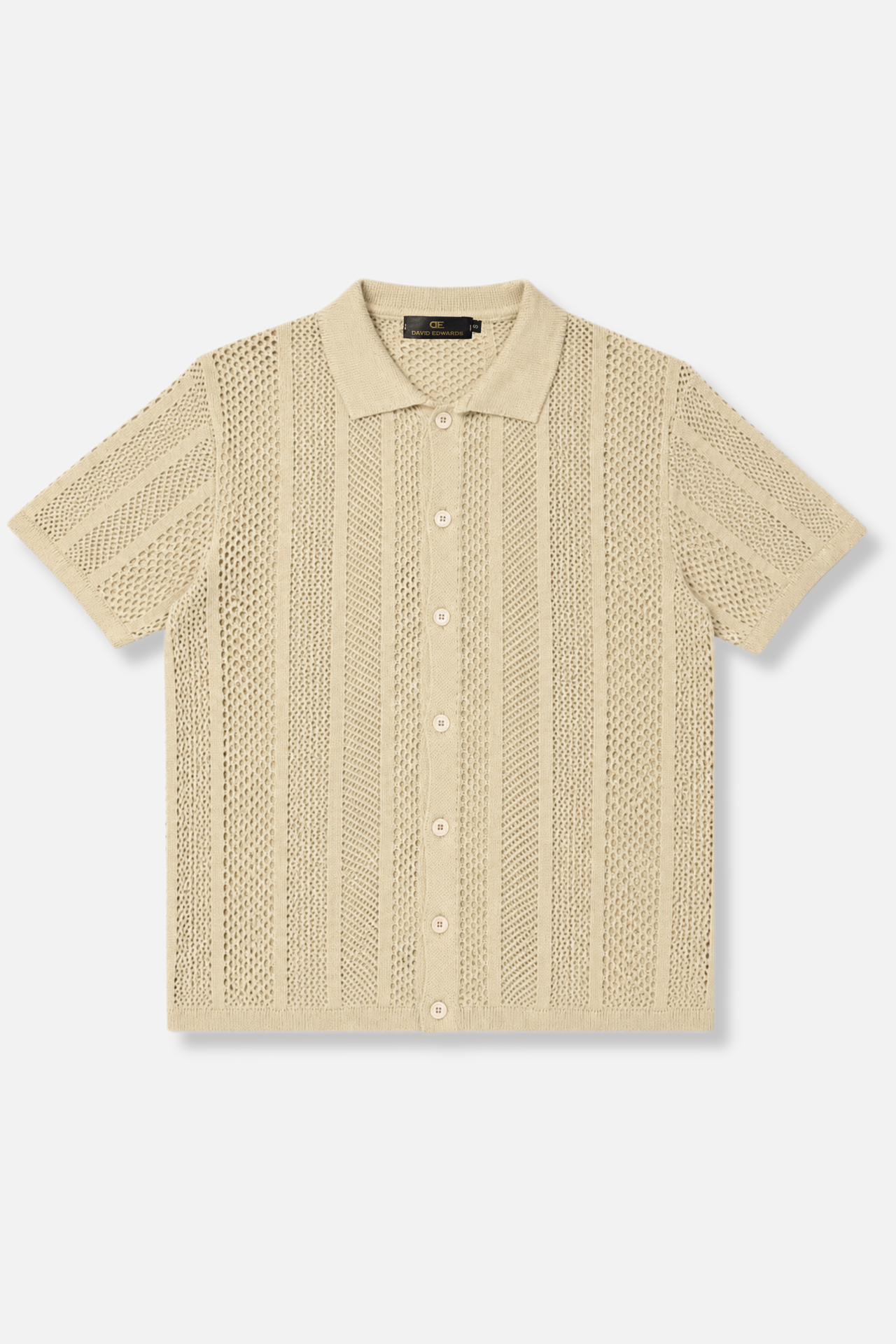 Darius Crochet Polo Cardigan