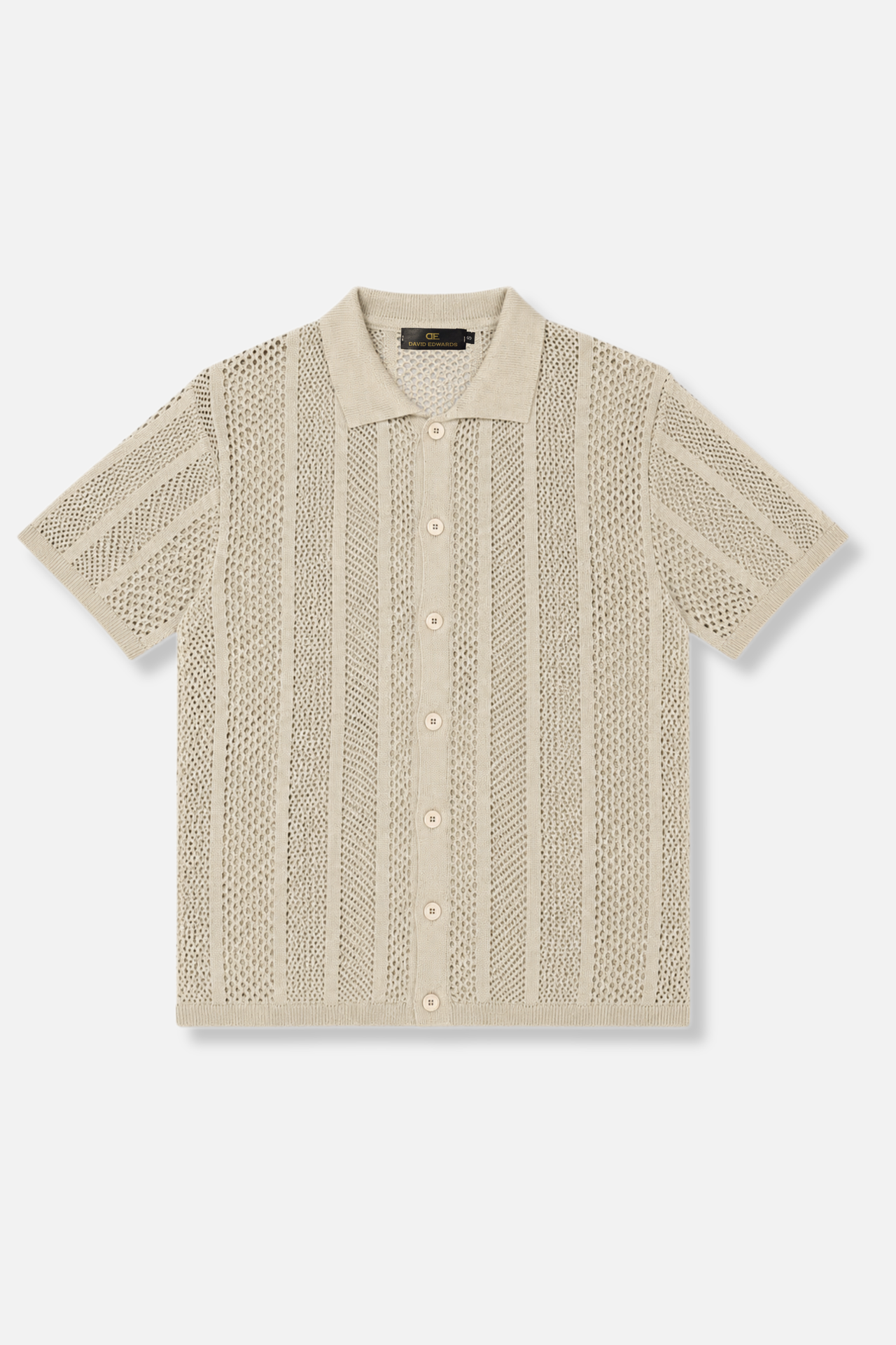 Darius Crochet Polo Cardigan