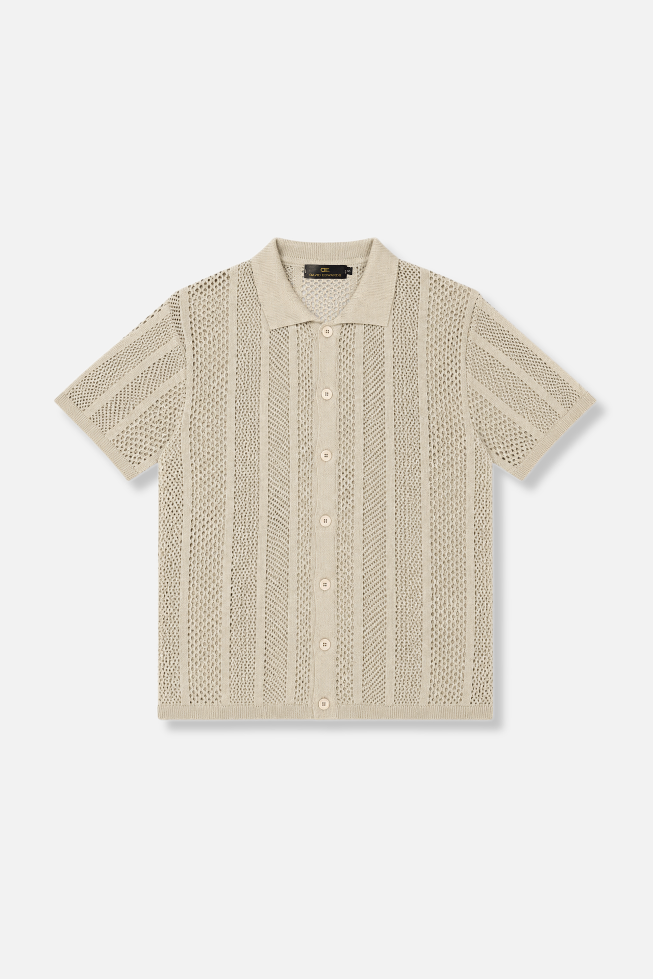 Darius Crochet Polo Cardigan