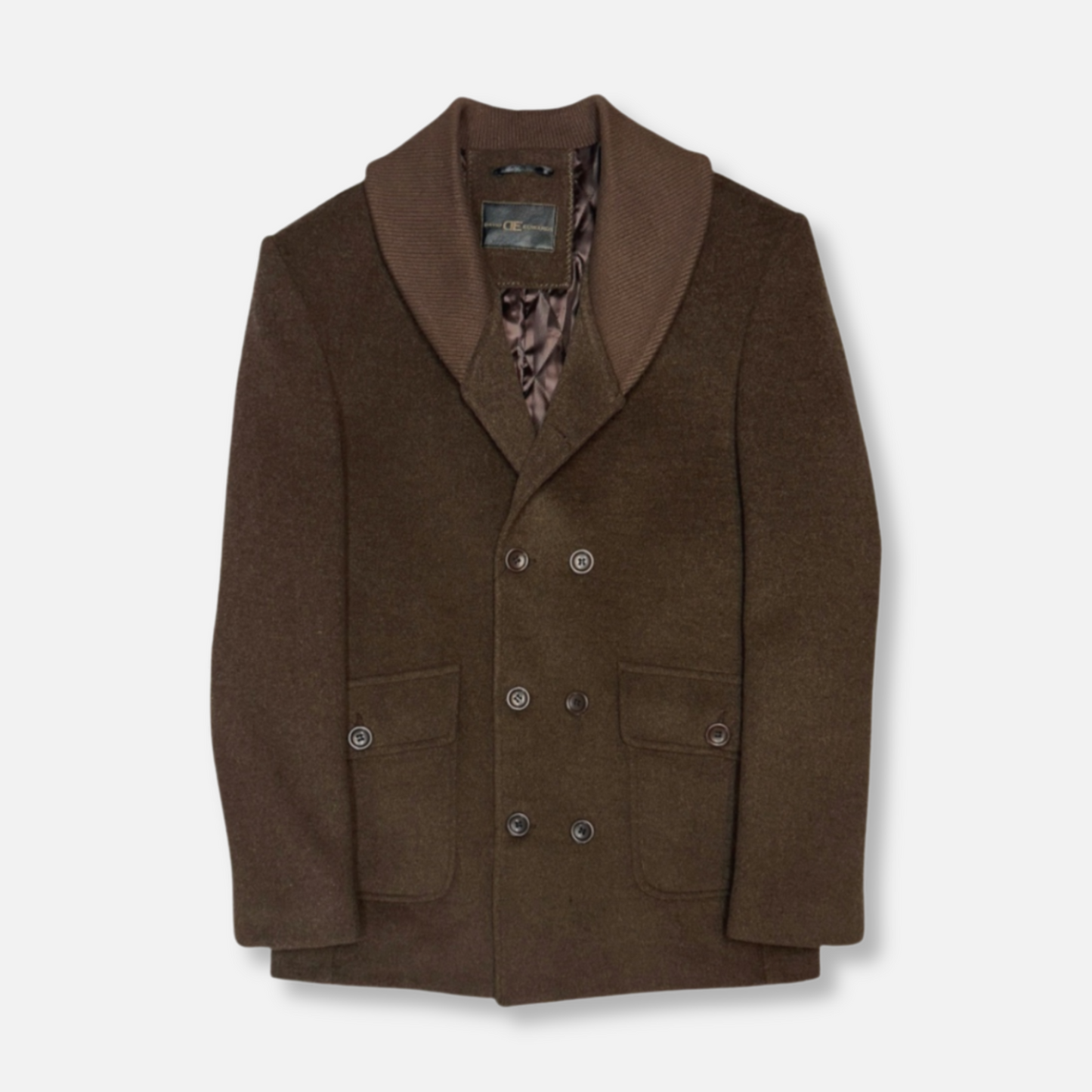 Donato Insulated Wool Blend Shawl Coat