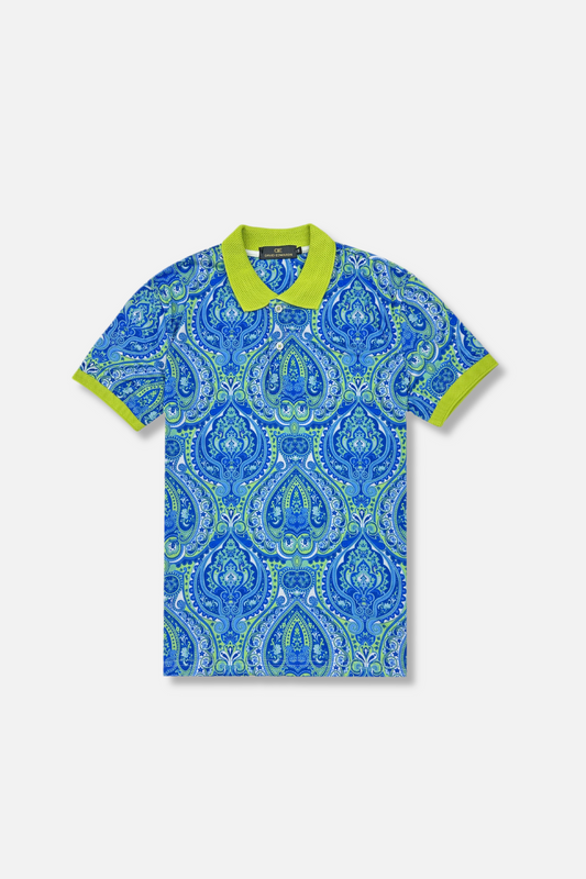 Drailes Printed Pique Polo