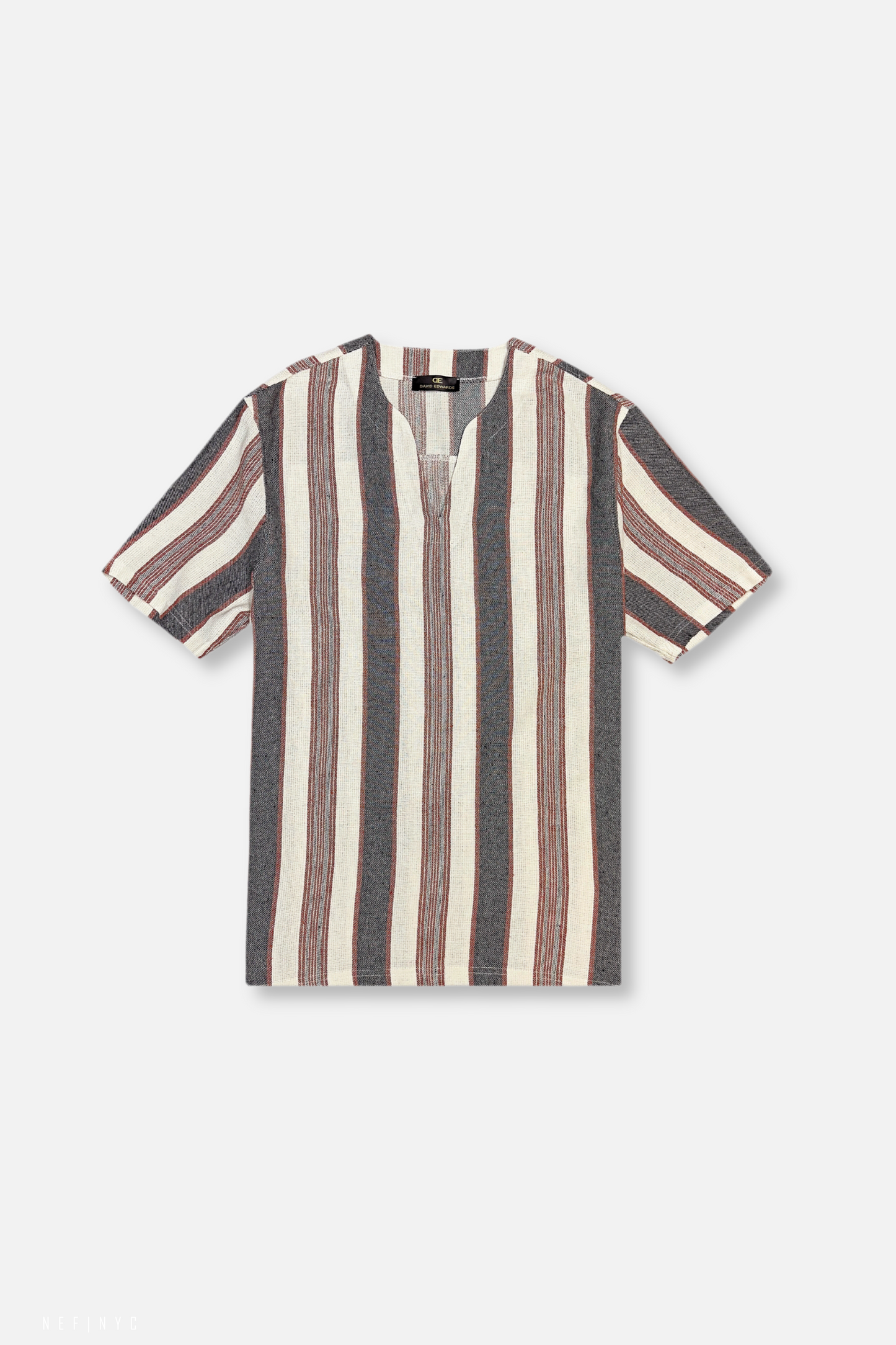D'Antoni Slit Collar T-Shirt