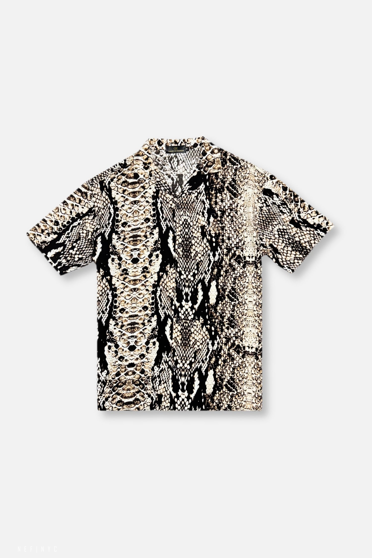 Python Tropical Revere Collar Shirt