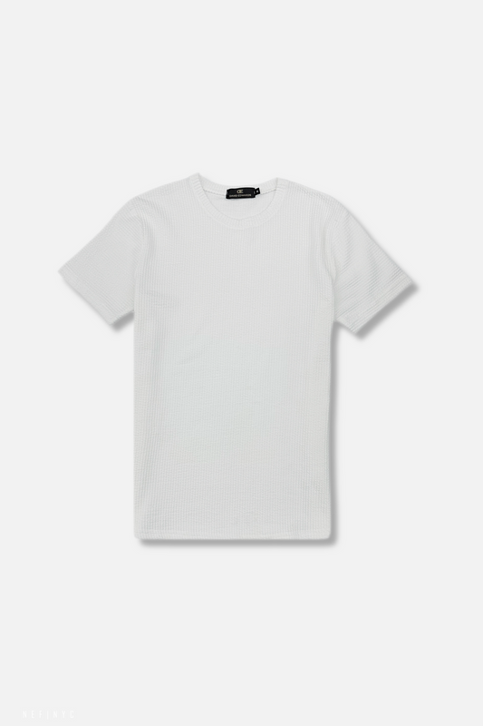 Denper Crewneck Seersucker T-Shirt