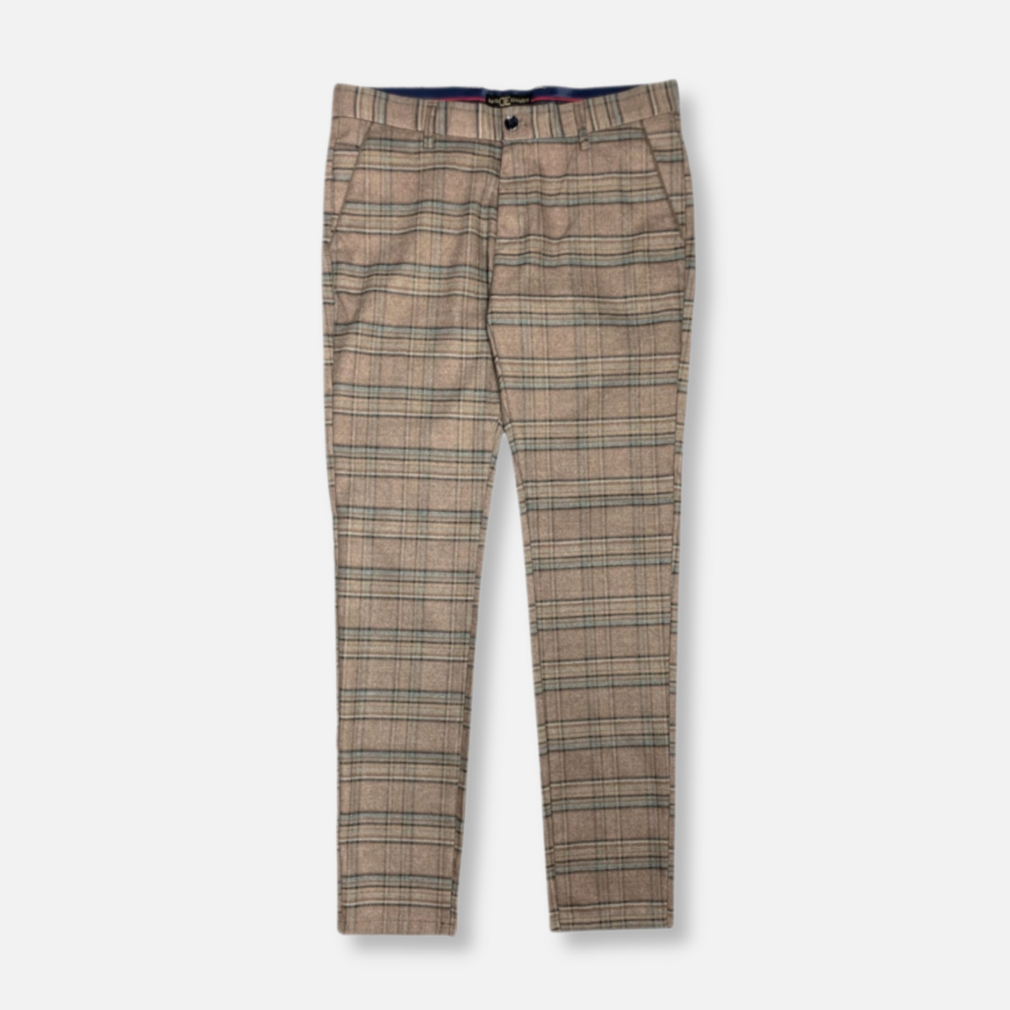 Delmar Slim Fit Plaid Pants