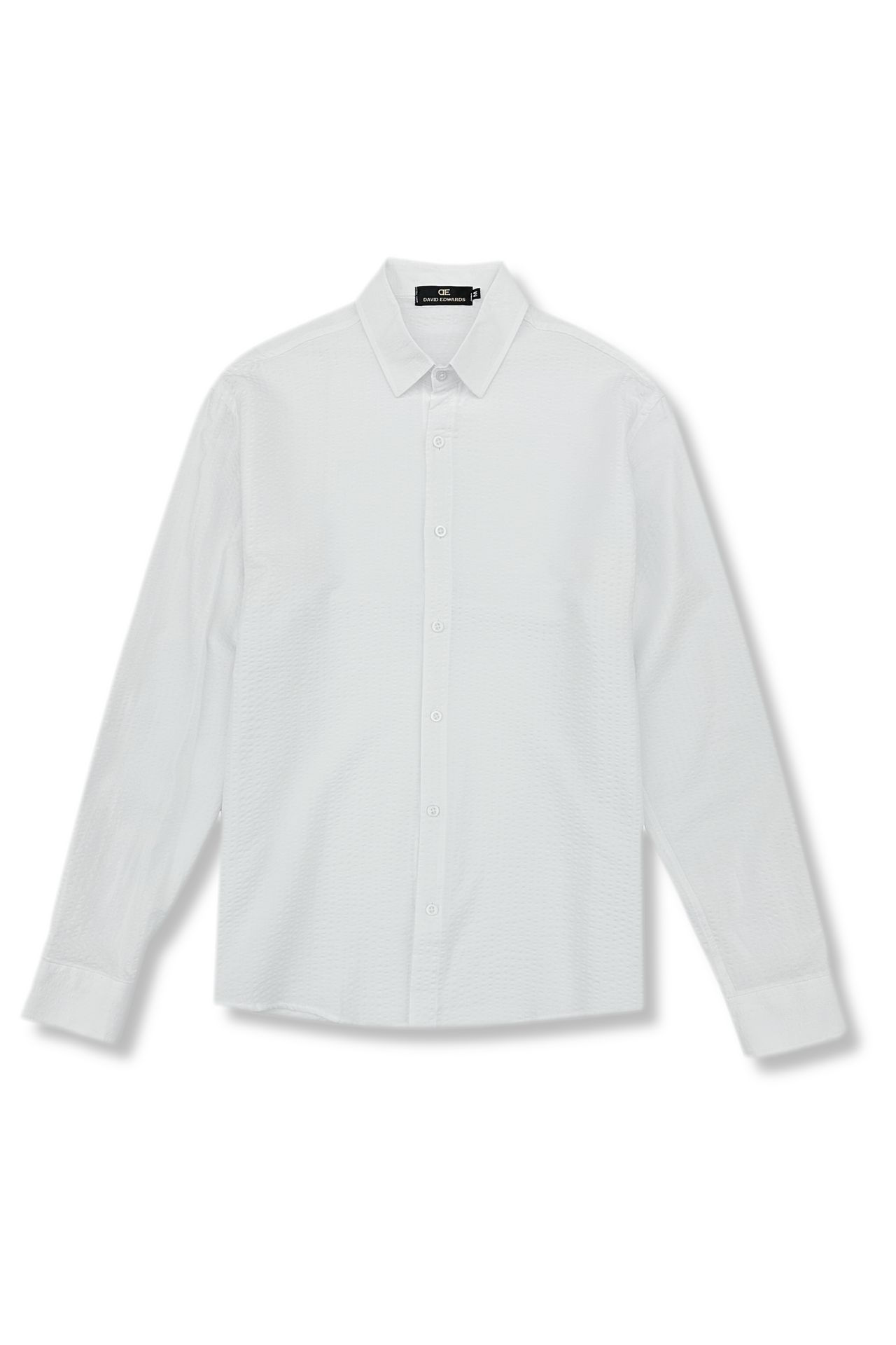 Dash Seersucker Long Sleeve Button Up