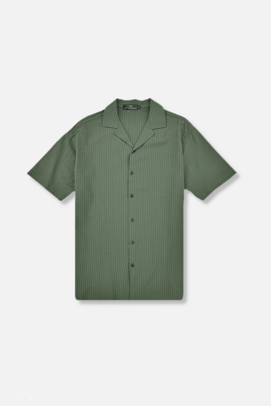 Darnold Seersucker Revere Collar Shirt