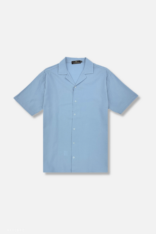 Darnold Seersucker Revere Collar Shirt