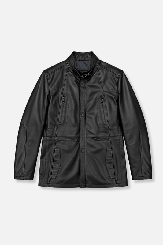 Zeus Matte Leather Jacket