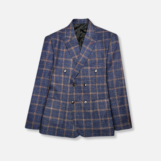 Darner Plaid Double Breasted Suit