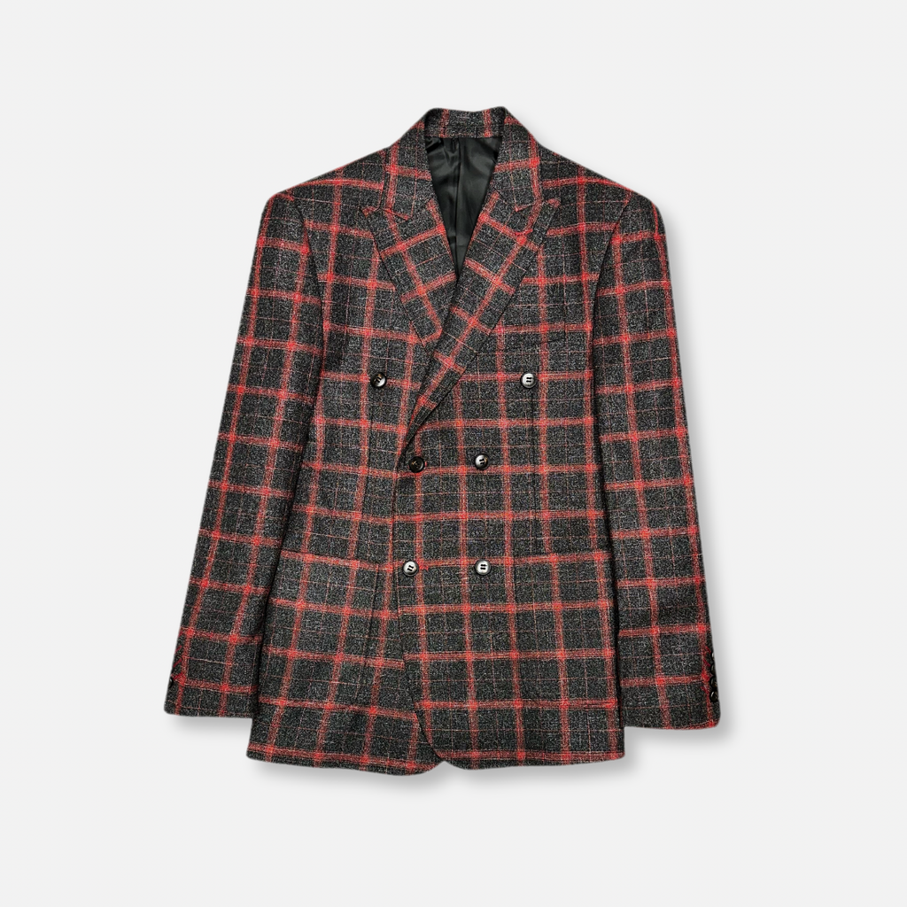 Darner Plaid Double Breasted Suit