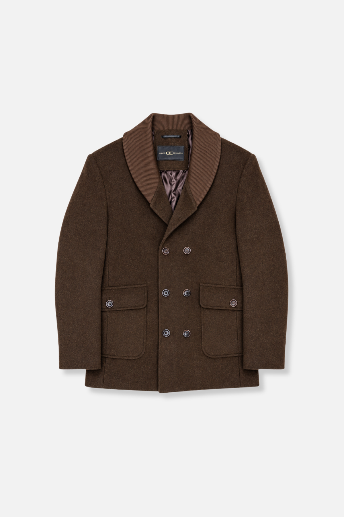 Donato Insulated Wool Blend Shawl Coat