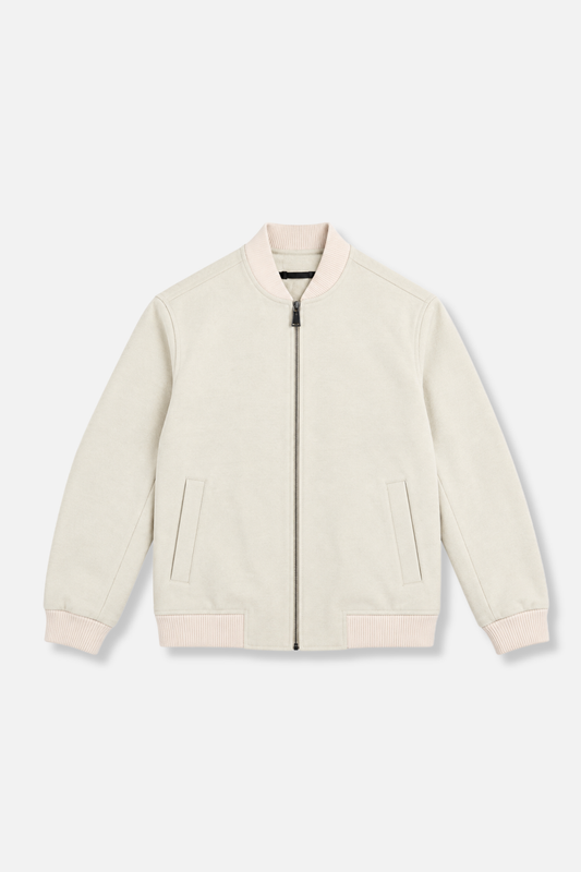 Drew Wool Blend Bomber Jacket