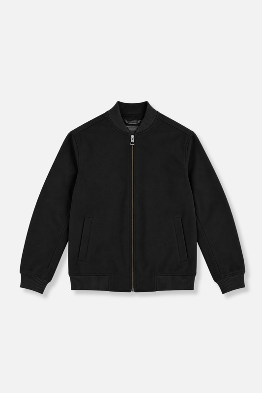 Drew Wool Blend Bomber Jacket