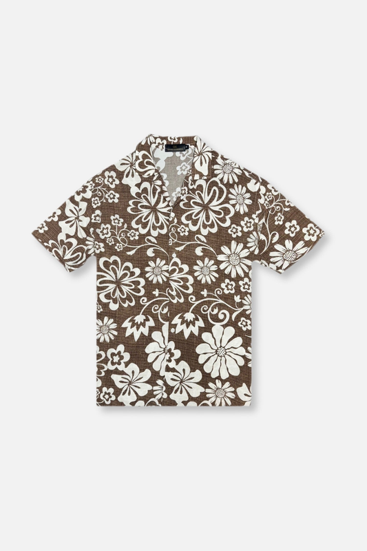 Damro Tropical Resort Revere Collar Shirt