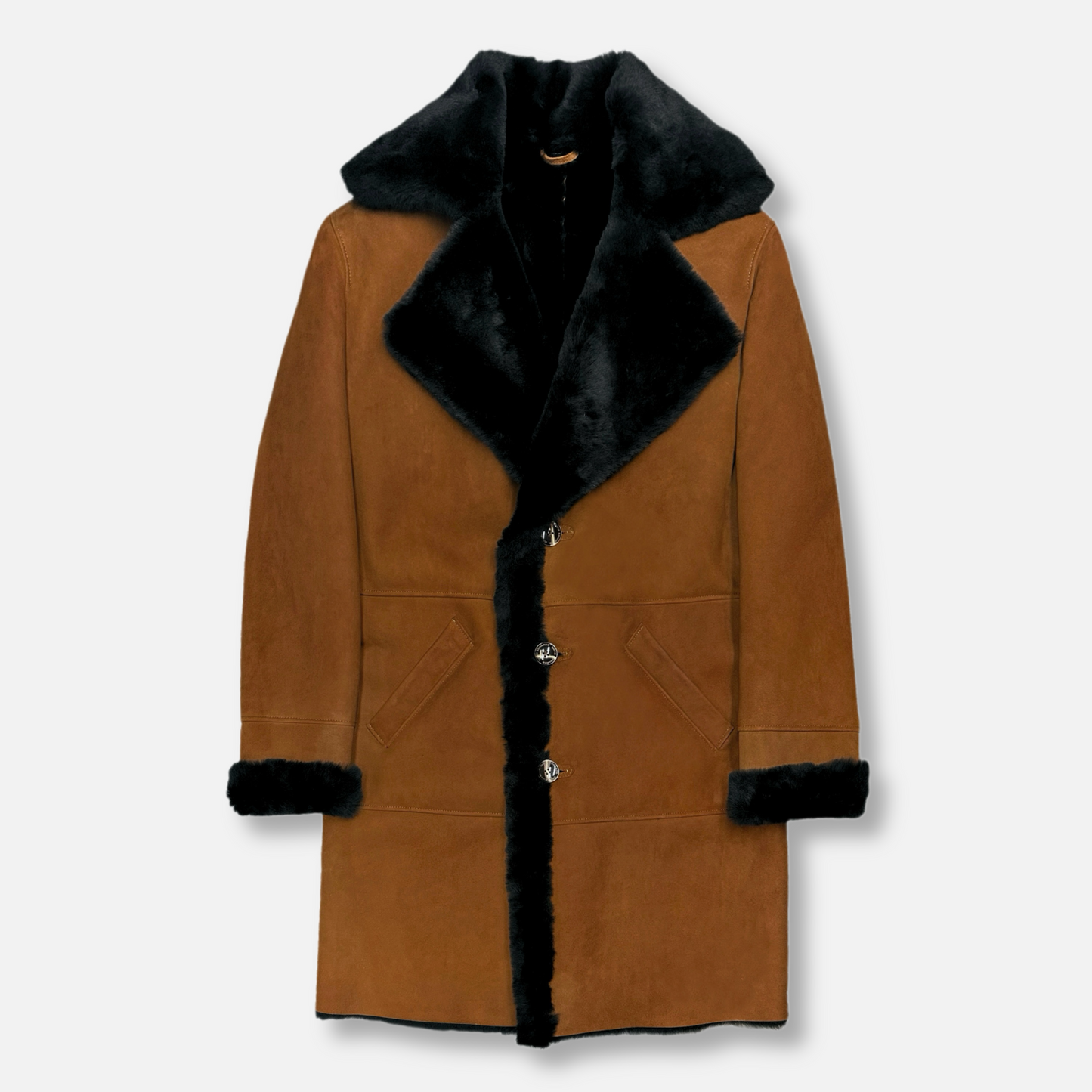 Dufner Long Shearling Coat