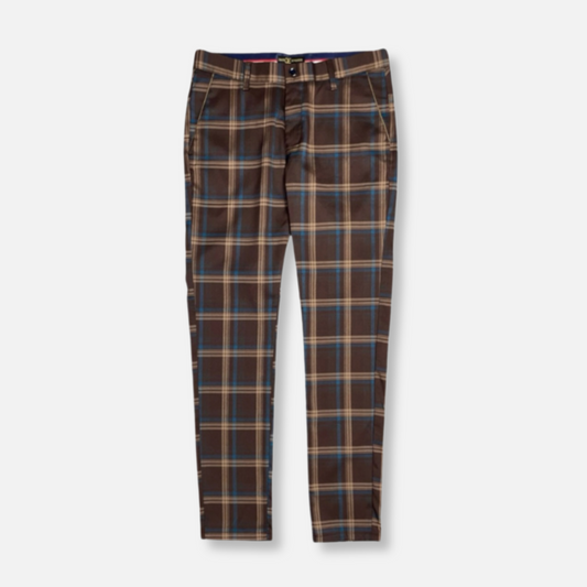 Dempsey Slim Fit Plaid Pants